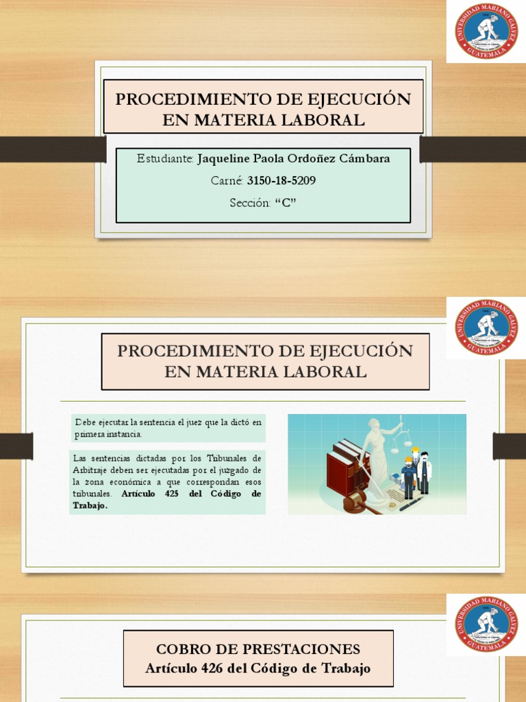 Procedimiento de Ejecución Laboral | PDF | Sentencia (ley) | Gobierno