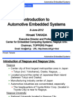 Introduction To Automotive Embedded Systems: Hiroaki TAKADA