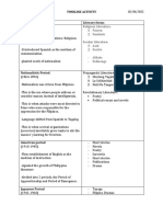 Esperila - TIMELINE ACTIVITY