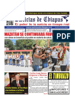 Periódico Noticias de Chiapas, Edición Virtual Martes 26 de Julio de 2022