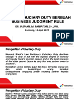 Pohon Fiduciary Duty Berbuah Business Judgment Rule (Revisi Final)