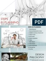 Steps in Planning: LECTURE 6 - Prepared By: Ar - Jmdeolazo