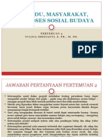 Pertemuan 3 Individu - Masyarakat - Dan Proses Sosial Budaya