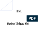 HTML 5 Membuat Tabel