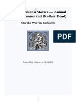 Jamaica Anansi Stories Anansi and Brother Dead