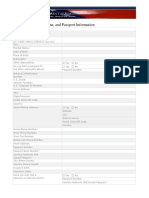 US DS-160 QUESTIONNAIRE