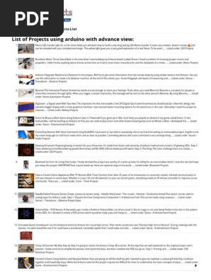 Advanced View Arduino Projects List _ Use Arduino for Projects {2}