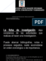 Las fichas de investigación