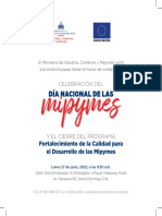 Invitacion Dia de Las MIPYMES 2022 MICM