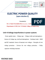 Electric Power Quality: (Open Elective-2)