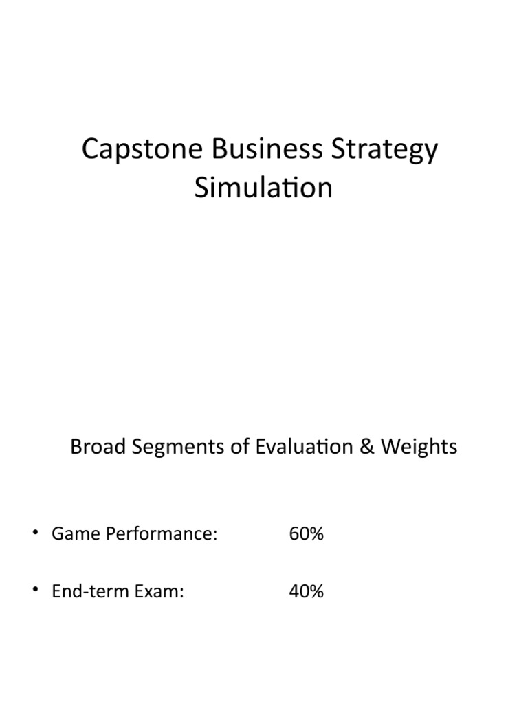 Capstone Simulation PDF Demand Profit (Economics)