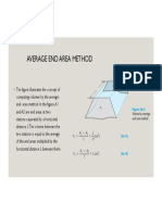 Average End Area Method for Calculating Volumes