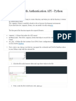 Get Started With Authentication API