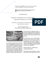 Comentario Sintética Historia de La Psicología Organizacional en El Perú