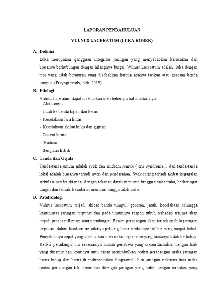 Apa Kode Icd 10 Vulnus Laceratum