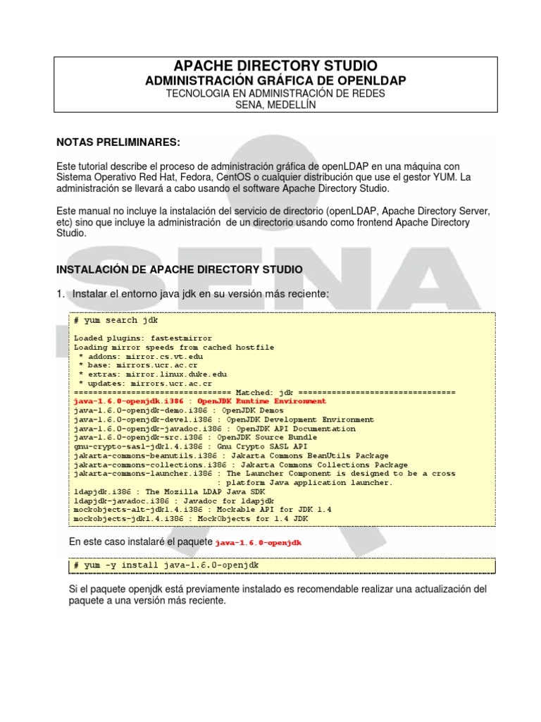 Administración de OpenLDAP con Apache DS | PDF | Software | Software ...
