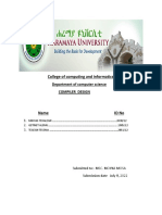 College of Computing and Informatics: Department of Computer Science Compiler Design