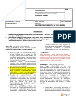 Atividade Avaliativa - Desenvolvimento Humano I - Noturno - 2020.1