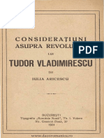 ARICESCU Iulia - Consideratiuni Asupra Revolutiei Lui Tudor Vladimirescu