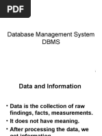 Database Management System