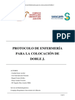 Protocolo de Enfermería para La Colocación de Doble J