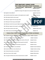 PST JEST 6th Class Science Subject PDF