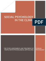 Chapter 14 Social Psychology in The Clinic