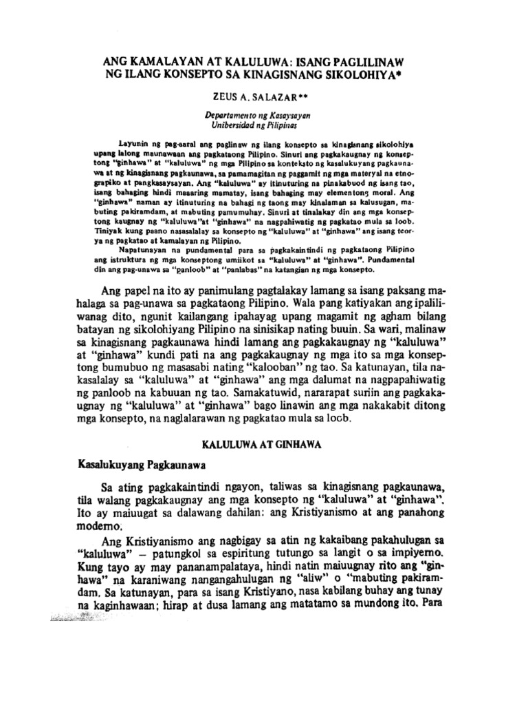Ang Kamalayan at Kaluluwa | PDF
