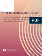 "THE OFFSHORE REPUBLIC": Review of Factors Leading To Systemic Fraud and Money Laundering in Moldova's Banking, Financial and Insurance Sectors