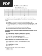 Graph Theory and Its Applications Quiz 1 MS/ PHD Mathematics