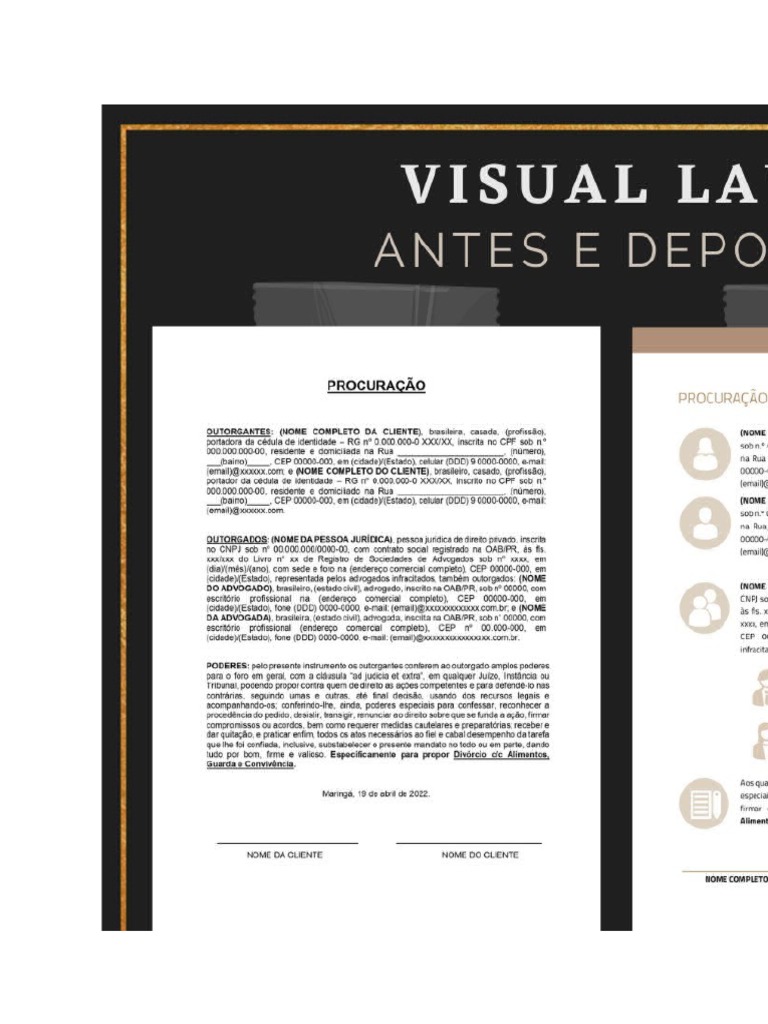 Modelo Procuracao em Visual Law | PDF | Tempo | Internet