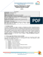 Processo licitatório para recomposição florestal em áreas urbanas e rurais