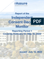 Aurora: Report of The Independent Consent Decree Monitor, Period 1