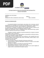 Atividade remoto - Propriocepção