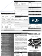 Robinsonsbank - Housing Loan Form