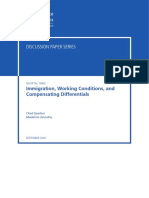 Discussion Paper Series: Immigration, Working Conditions, and Compensating Differentials