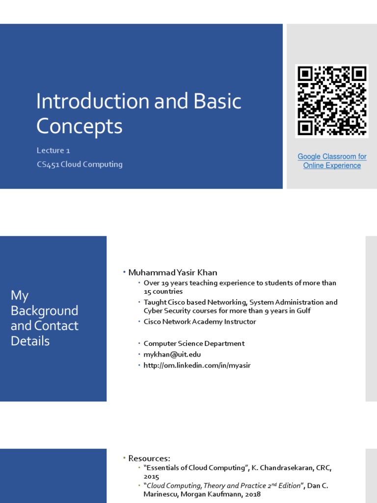 L1 Basic Concepts | PDF | Cloud Computing | Computing