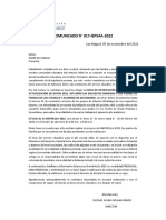 Comunicado SAA2022