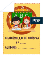 4º B Cuadernillo de Practicar Cursiva