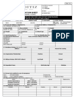 Personal Information Sheet: Fully Accomplish The Form Do Not Leave Blanks Write (N/A) If Not Applicable
