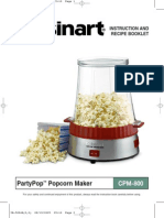 Partypop Popcorn Maker: Instruction and Recipe Booklet