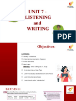 Unit 7 Listeningwriting Teaching Slides
