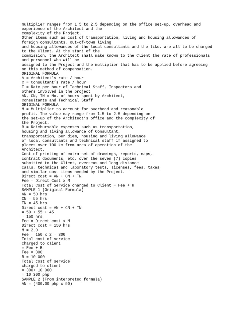 W PDF Architect Per Diem