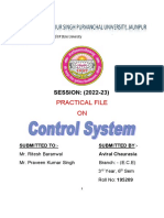 Control System Practical File