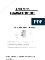 Fuse and MCB Characteristic