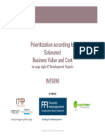 Prioritization According To Estimated Business Value and Cost INF5890