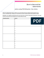 How To Succeed At: Interviews: Competency Based Questions Using STAR (Situation, Task, Action, Result)