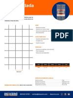 Malla Soldada Ferretera Deacero Ficha Tecnica