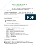 Guia para Elaborar Un Plan de Emergencias