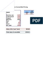 Convertible Bond Pricing Analysis